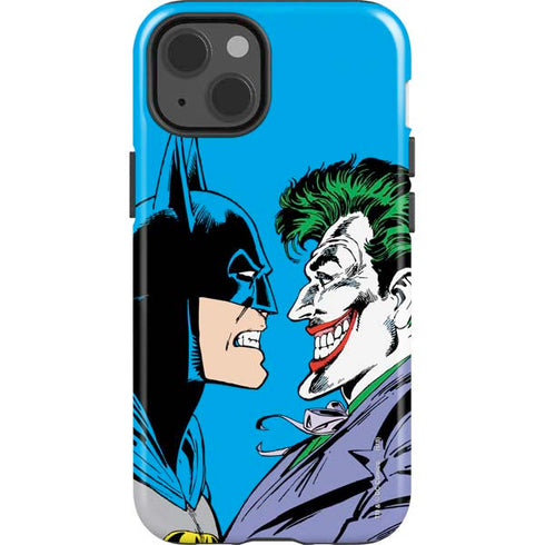 DC Comics The Joker vs Batman Vintage art iPhone 15 Impact Case